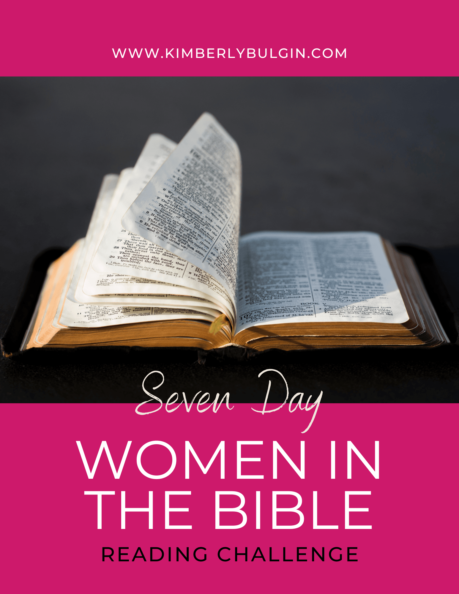 7 Day Women In The Bible Reading Challenge
